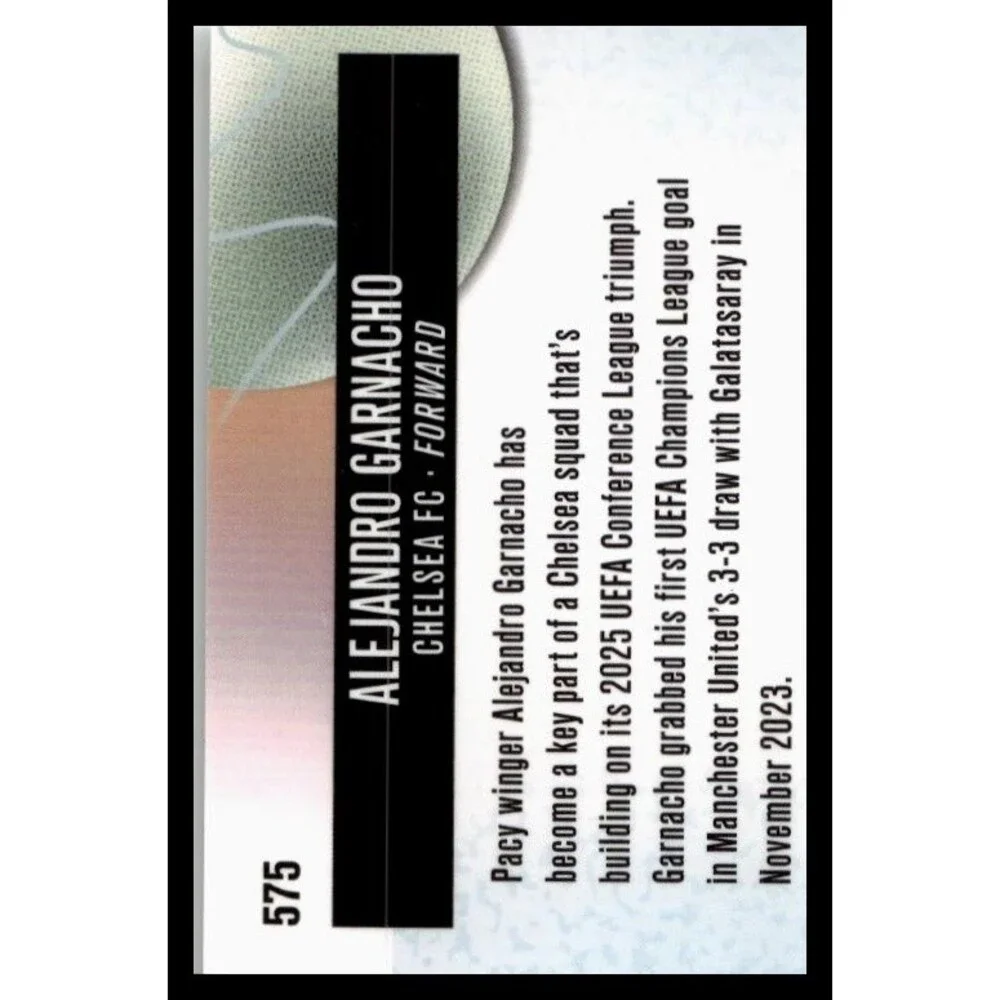 2026 Topps Finest Alejandro Garnacho #575 Chelsea FC Rare